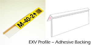 EXV Adhesive Label Holders